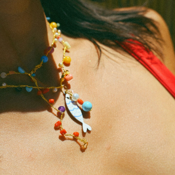 Collana Pesce Bianco | SMA0049